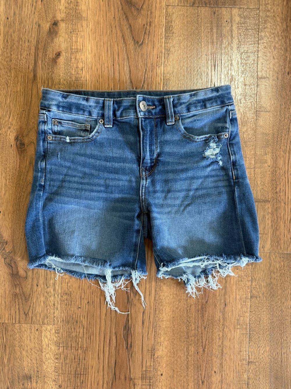 American Eagle Outfitters Light Blue Denim Shorts Hig Rise Size 8